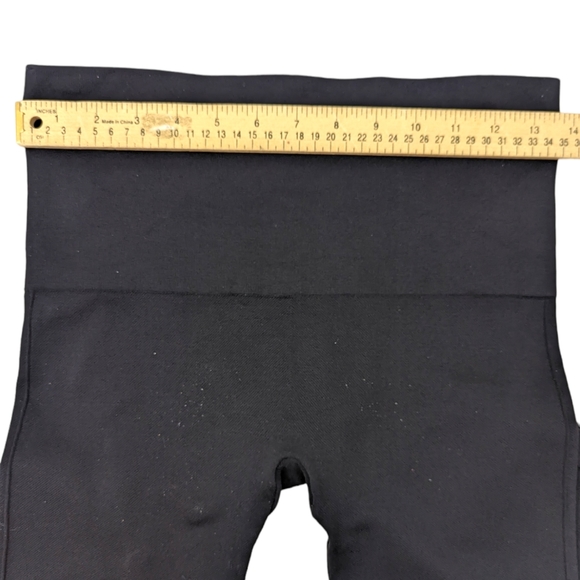 Spanx Seamless Leggings Black Stretch Womens Large Black - Picture 7 of 10